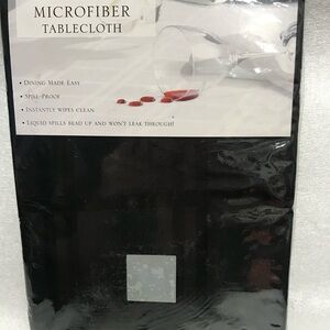 Origins Black Oval Tablecloth brand new